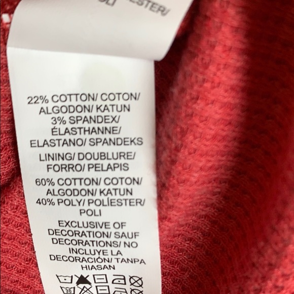 Lucky Brand Lacy Overlay Waffle Knit - Picture 8 of 8